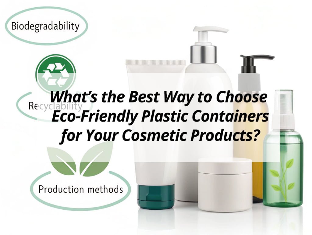 ![Tips for selecting eco-friendly plastic containers for cosmetics](https://jccosmopack.com/wp-content/uploads/2025/08/Whats-the-Best-Way-to-Choose-Eco-Friendly-Plastic-Containers-for-Your-Cosmetic-Products.jpg "Eco-Friendly Containers")