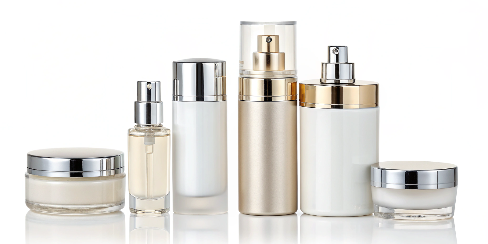Skincare bottles packaging