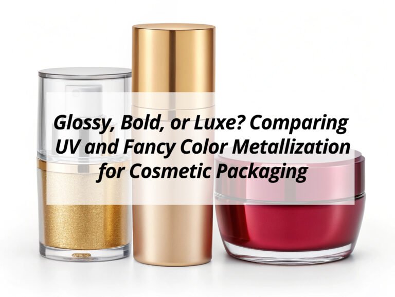 Glossy, Bold, or Luxe? Comparing UV and Fancy Color Metallization for Cosmetic Packaging