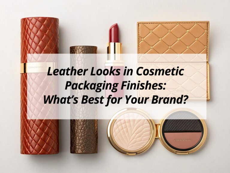 Leather Looks in Cosmetic Packaging Finishes: What’s Best for Your Brand?