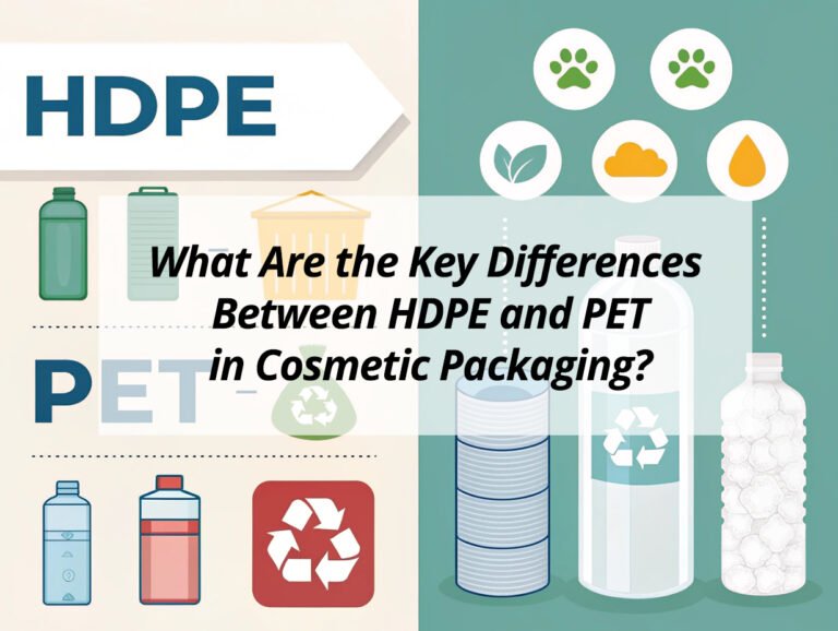 What Are the Key Differences Between HDPE and PET in Cosmetic Packaging?