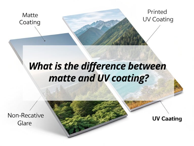 What is the difference between matte and UV coating?