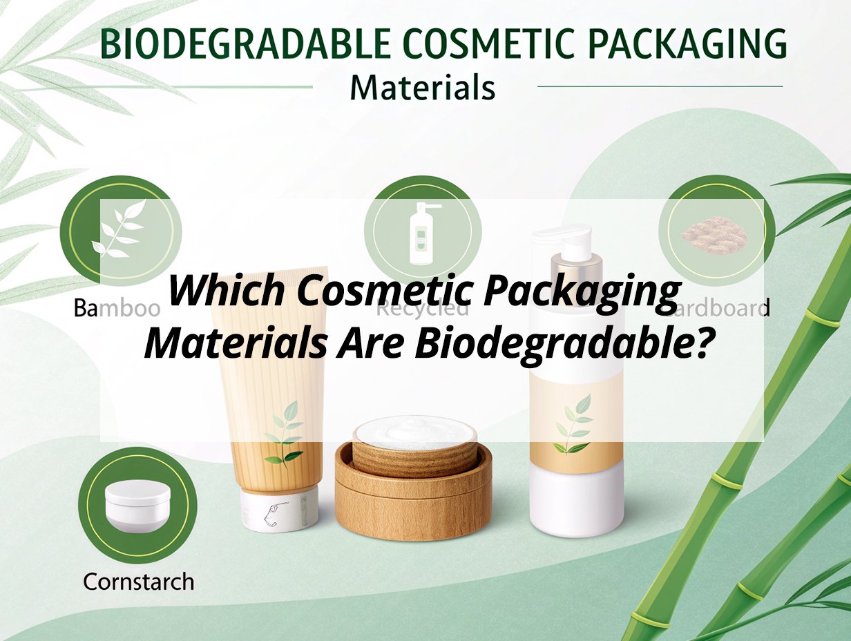 ![Biodegradable cosmetic packaging materials overview](https://jccosmopack.com/wp-content/uploads/2025/09/Which-Cosmetic-Packaging-Materials-Are-Biodegradable.jpg "Biodegradable Materials")
