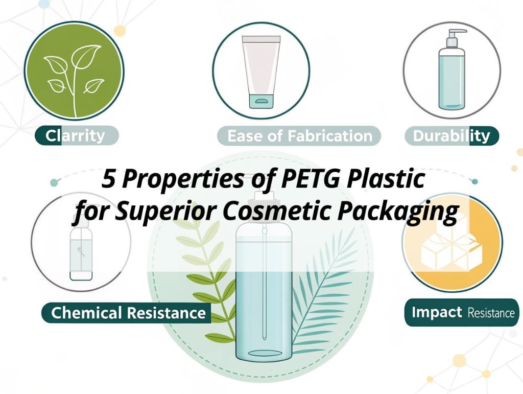 ![Properties of PETG plastic for superior cosmetic packaging](https://jccosmopack.com/wp-content/uploads/2025/10/5-Properties-of-PETG-Plastic-for-Superior-Cosmetic-Packaging.jpg "PETG Plastic Properties")