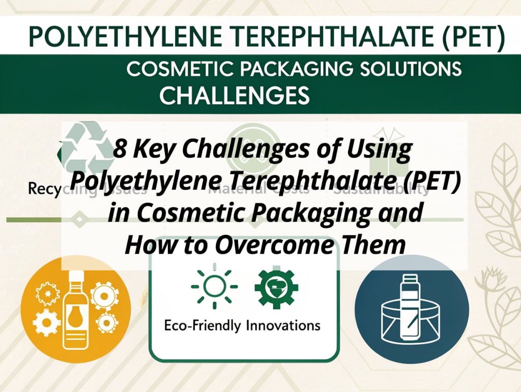 ![Key challenges of using PET in cosmetic packaging](https://jccosmopack.com/wp-content/uploads/2025/10/8-Key-Challenges-of-Using-Polyethylene-Terephthalate-PET-in-Cosmetic-Packaging-and-How-to-Overcome-Them.jpg "PET Challenges")