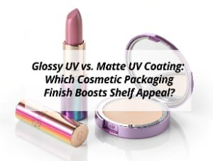 ![Glossy UV vs Matte UV coating impact on packaging appeal](https://jccosmopack.com/wp-content/uploads/2025/10/Glossy-UV-vs-Matte-UV-Coating-Which-Cosmetic-Packaging-Finish-Boosts-Shelf-Appeal.jpg "UV Coating in Packaging")