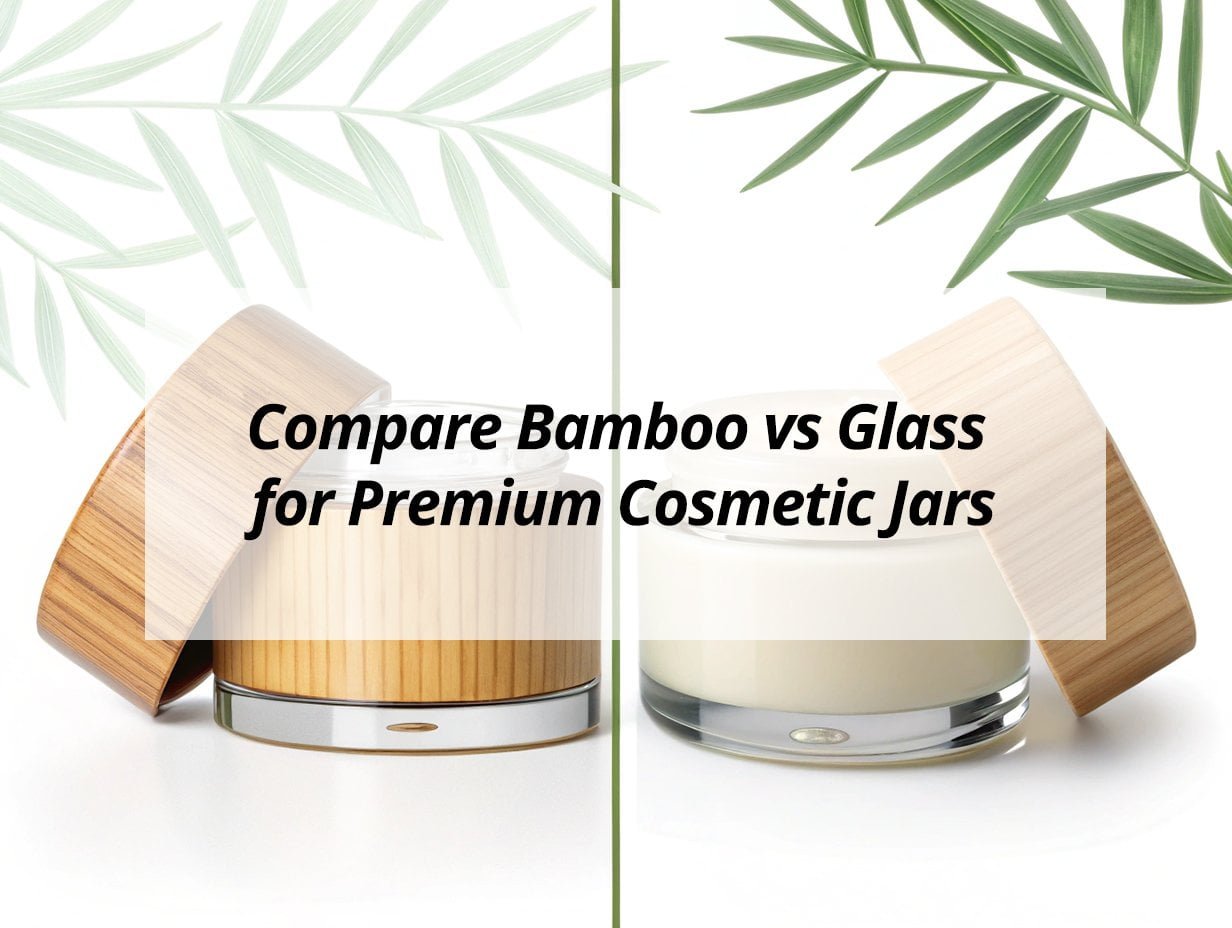 ![Comparison between bamboo and glass for cosmetic jars](https://jccosmopack.com/wp-content/uploads/2025/11/Compare-Bamboo-vs-Glass-for-Premium-Cosmetic-Jars.jpg "Bamboo vs Glass Jars")