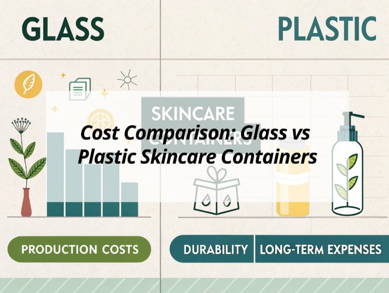 Cost Comparison: Glass vs Plastic Skincare Containers