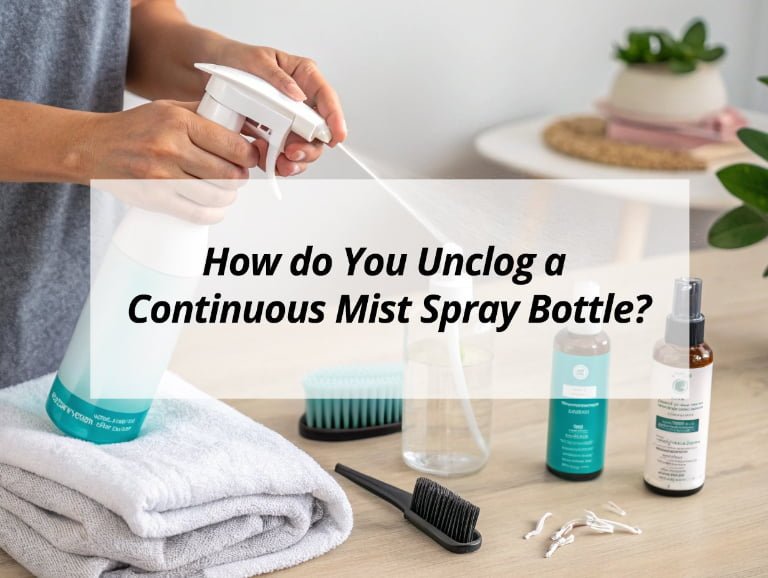 How do You Unclog a Continuous Mist Spray Bottle?