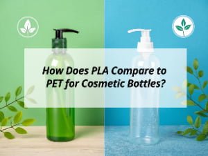 ![PLA vs PET for cosmetic bottles comparison](https://jccosmopack.com/wp-content/uploads/2025/11/How-does-PLA-compare-to-PET-for-cosmetic-bottles.jpg "PLA vs PET Bottles")
