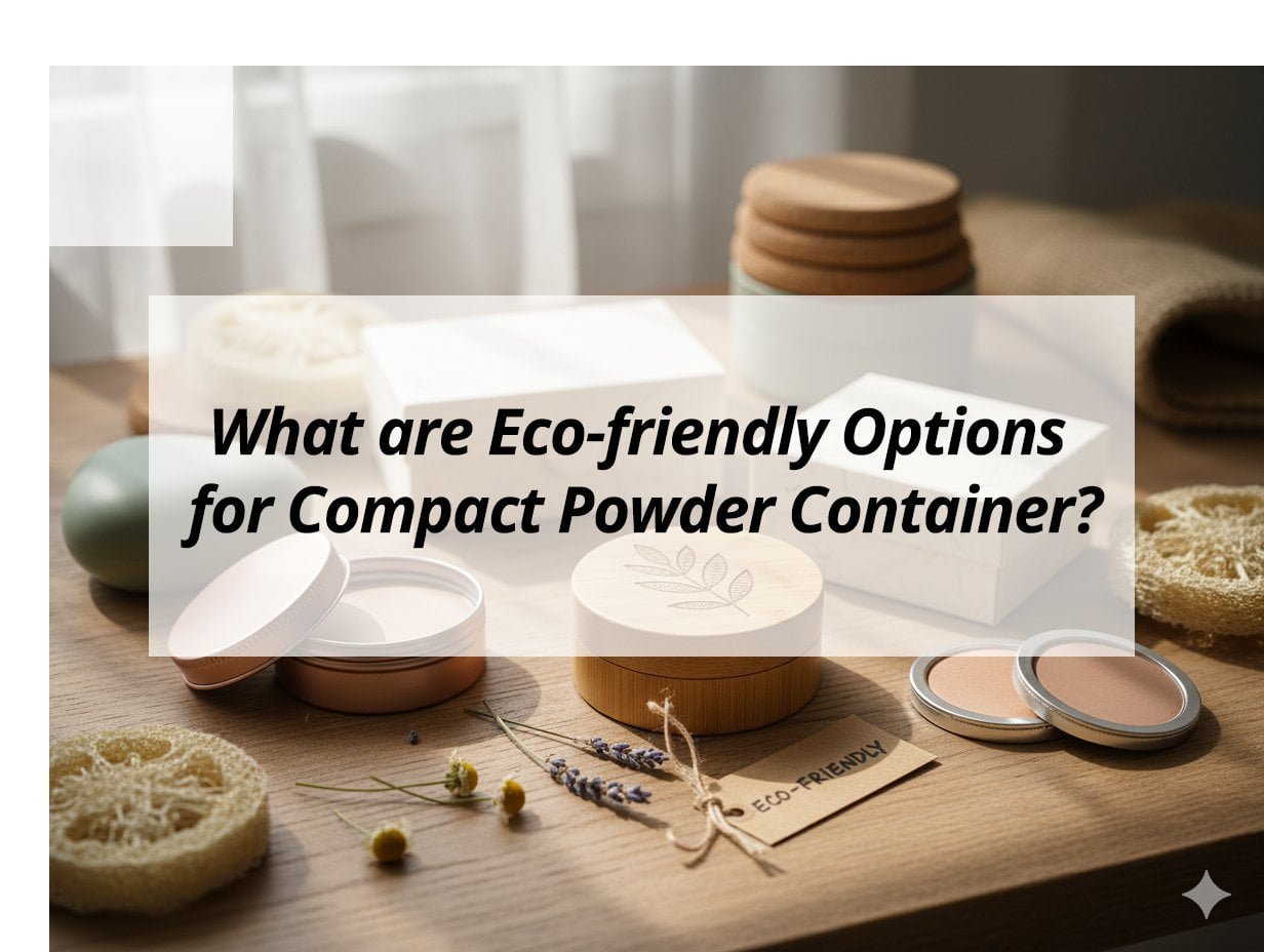![Eco-friendly compact powder container options](https://jccosmopack.com/wp-content/uploads/2025/11/What-are-Eco-friendly-Options-for-Compact-Powder-Container.jpg "Eco-friendly Powder Containers")