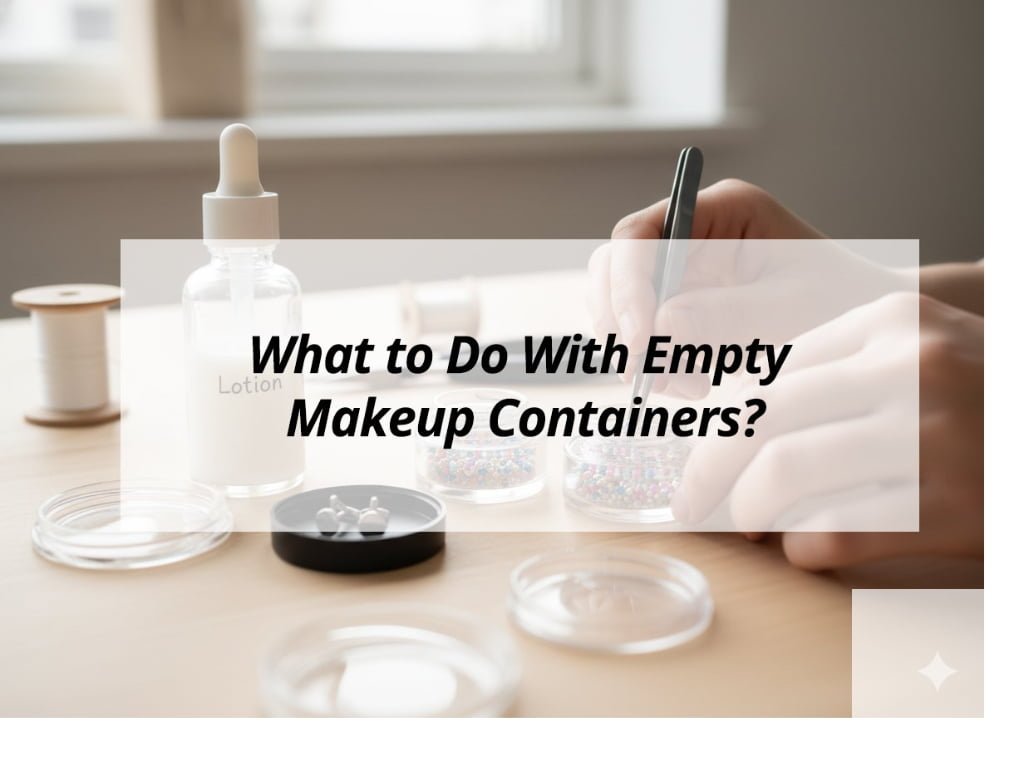 ![Ideas for reusing empty makeup containers sustainably](https://jccosmopack.com/wp-content/uploads/2025/11/What-to-Do-With-Empty-Makeup-Containers.jpg "Reuse Empty Makeup Containers")
