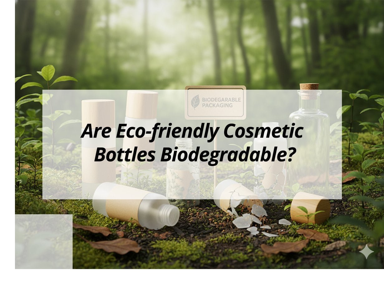 ![Biodegradable eco-friendly cosmetic bottles](https://jccosmopack.com/wp-content/uploads/2025/12/Are-Eco-friendly-Cosmetic-Bottles-Biodegradable.jpg "Eco-friendly Cosmetic Bottles")