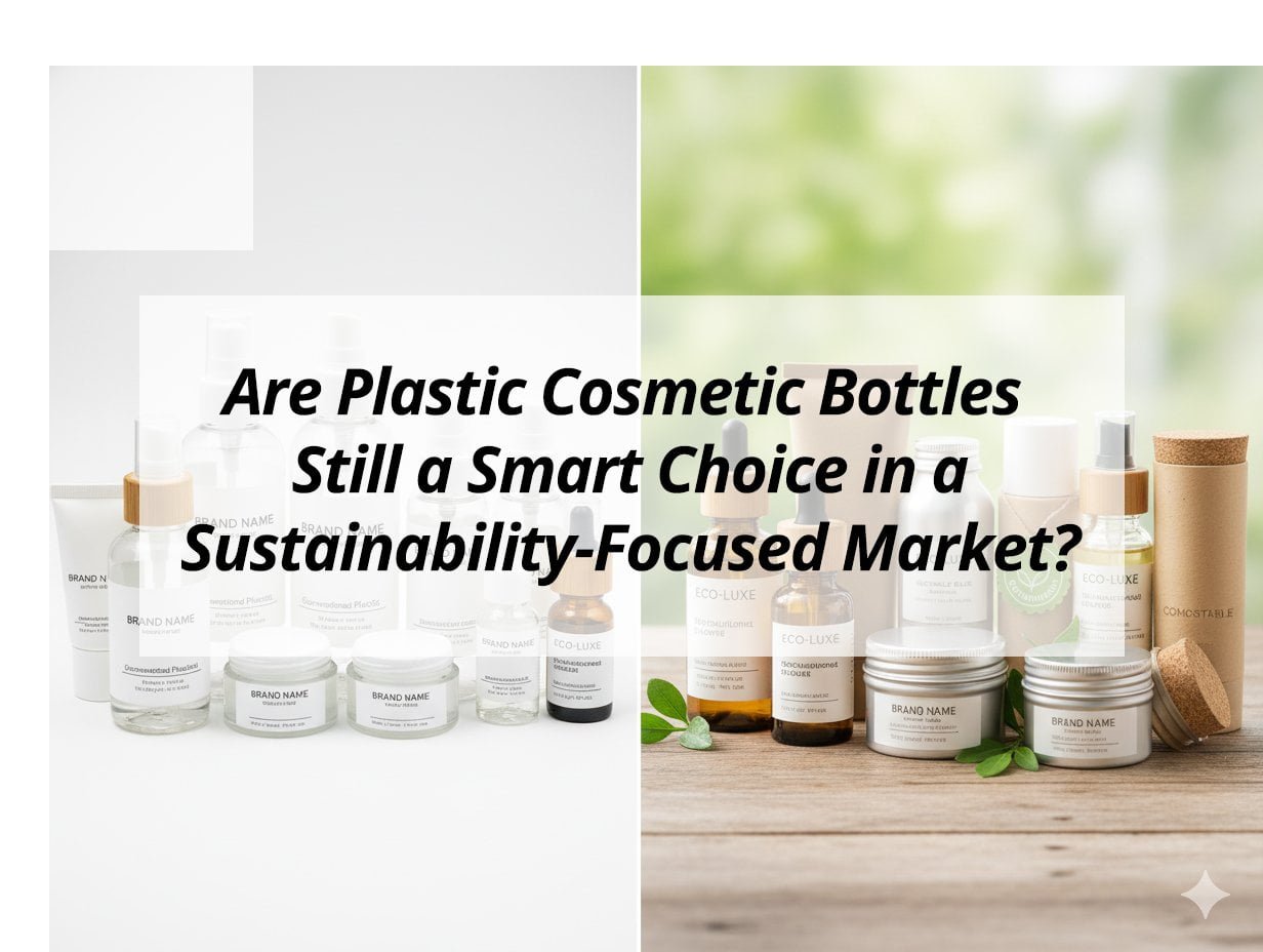 ![Evaluating plastic cosmetic bottles in a sustainable market](https://jccosmopack.com/wp-content/uploads/2025/12/Are-Plastic-Cosmetic-Bottles-Still-a-Smart-Choice-in-a-Sustainability-Focused-Market.jpg "Plastic Cosmetic Bottles")