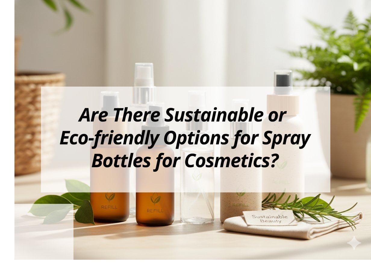 ![Eco-friendly spray bottles for cosmetics](https://jccosmopack.com/wp-content/uploads/2025/12/Are-There-Sustainable-or-Eco-friendly-Options-for-Spray-Bottles-for-Cosmetics.jpg "Eco-friendly Spray Bottles")