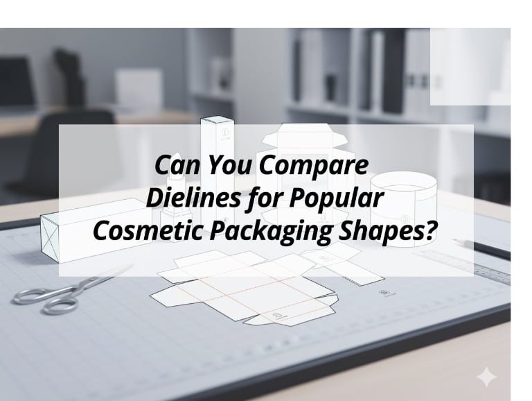 Can You Compare Dielines for Popular Cosmetic Packaging Shapes?