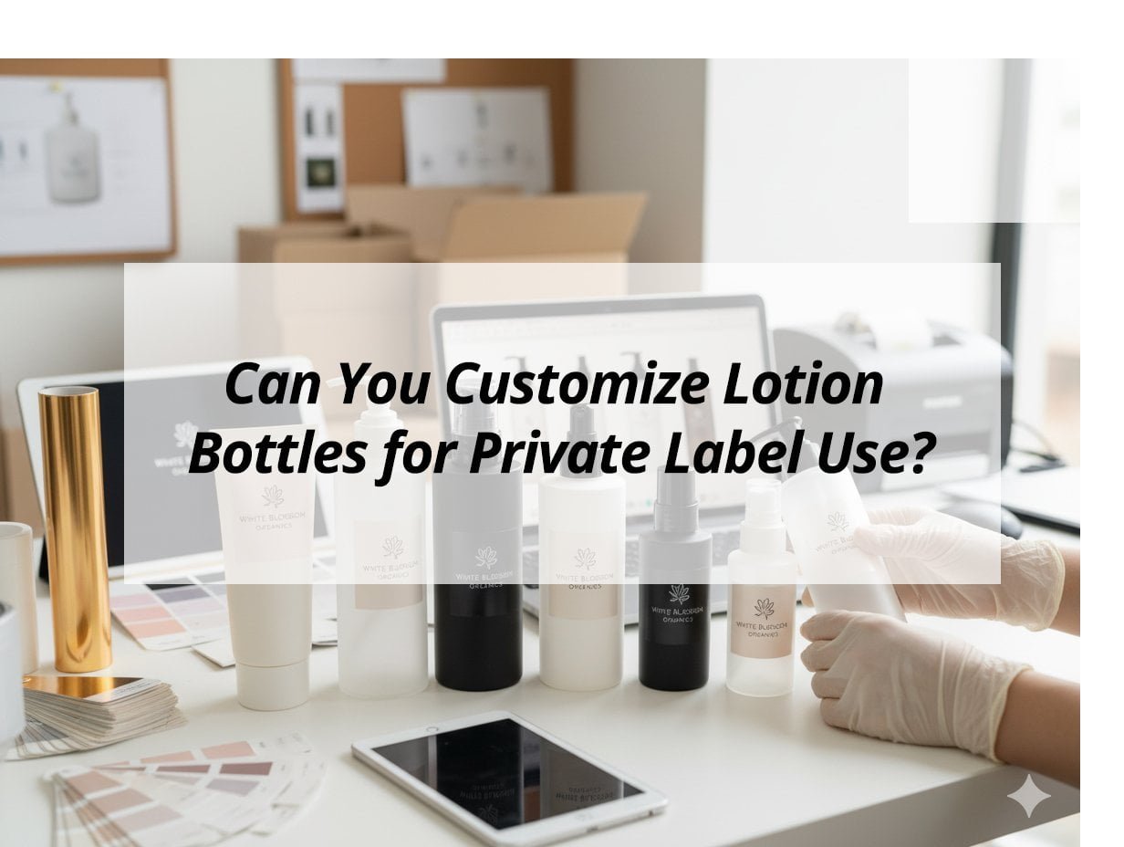![Customizing lotion bottles for private label use](https://jccosmopack.com/wp-content/uploads/2025/12/Can-You-Customize-Lotion-Bottles-for-Private-Label-Use.jpg "Private Label Customization")