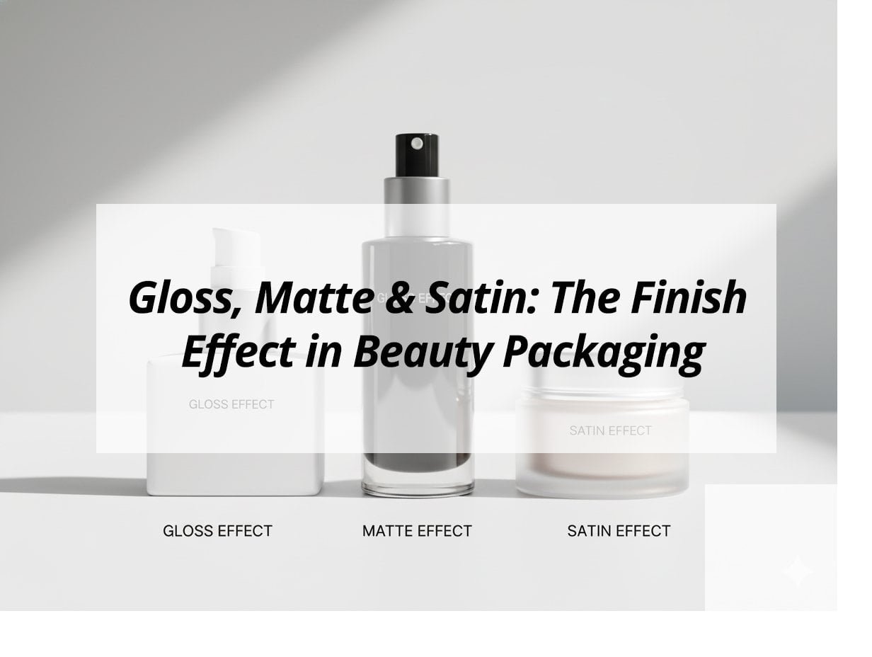 Gloss, Matte & Satin: The Finish Effect in Beauty Packaging