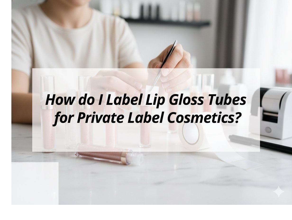 How do I Label Lip Gloss Tubes for Private Label Cosmetics?