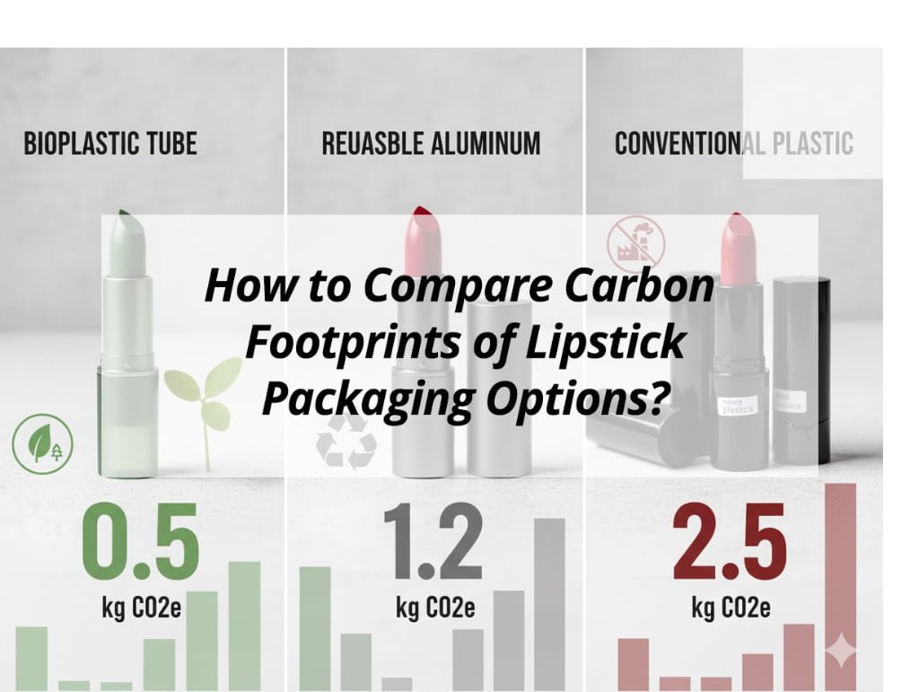 ![Comparing carbon footprints of lipstick packaging options](https://jccosmopack.com/wp-content/uploads/2025/12/How-to-Compare-Carbon-Footprints-of-Lipstick-Packaging-Options.jpg "Carbon Footprint Comparison")