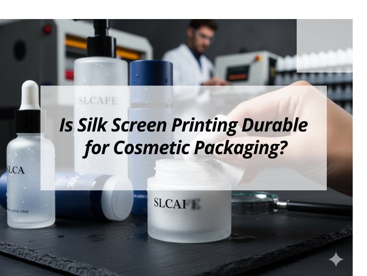 ![Durability of silk screen printing on cosmetic packaging](https://jccosmopack.com/wp-content/uploads/2025/12/Is-Silk-Screen-Printing-Durable-for-Cosmetic-Packaging.jpg "Silk Screen Durability")