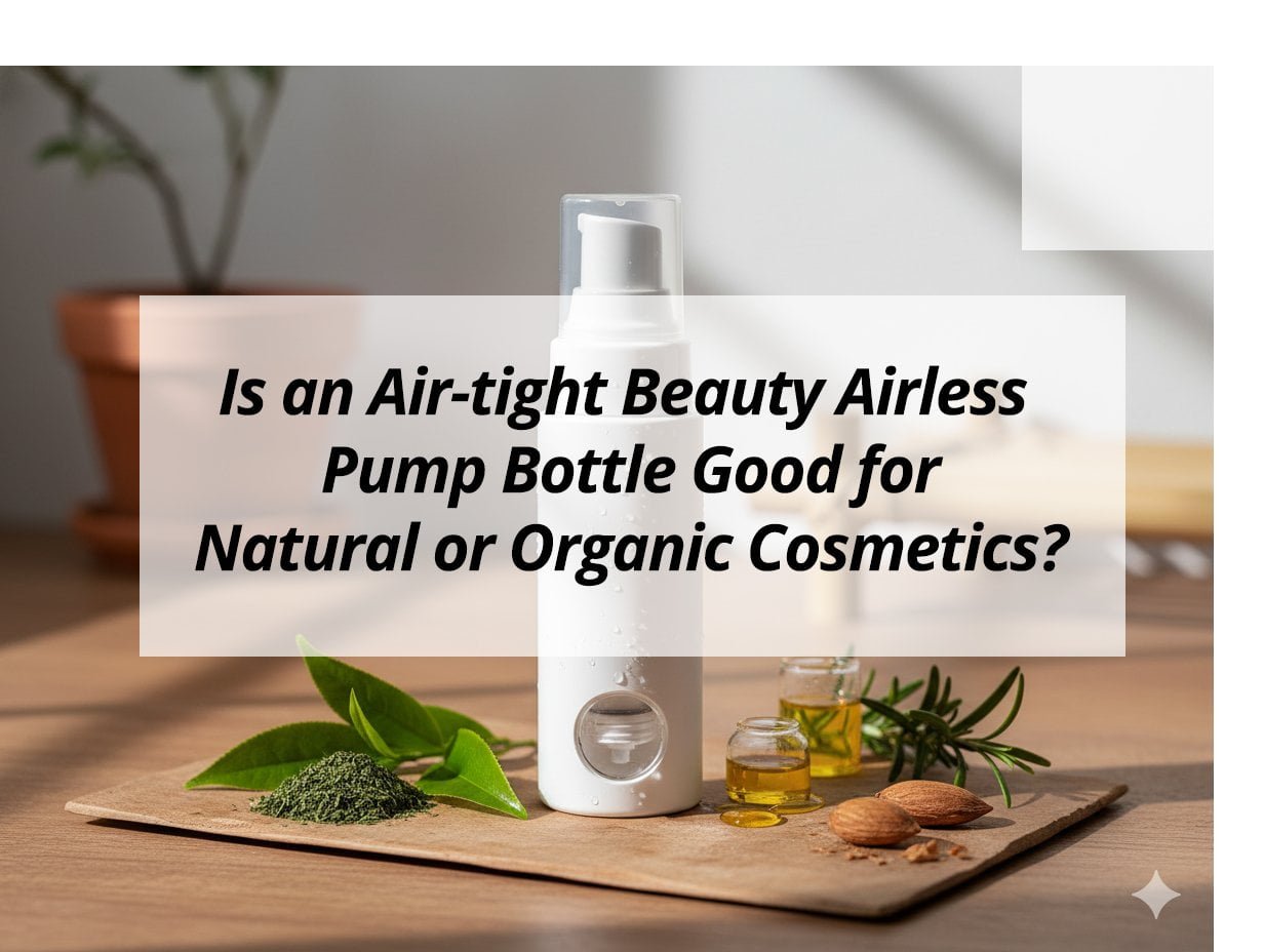 Is an Air-tight Beauty Airless Pump Bottle Good for Natural or Organic Cosmetics?