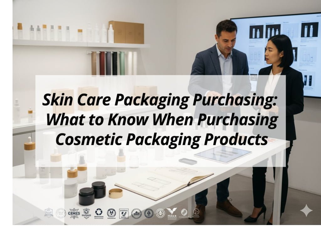 ![Skin care packaging purchasing guide](https://jccosmopack.com/wp-content/uploads/2025/12/Skin-Care-Packaging-Purchasing-What-to-Know-When-Purchasing-Cosmetic-Packaging-Products.jpg "Cosmetic Packaging Tips")