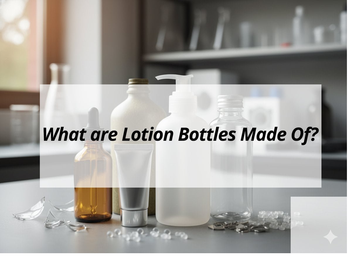 ![Materials used in lotion bottles](https://jccosmopack.com/wp-content/uploads/2025/12/What-are-Lotion-Bottles-Made-Of.jpg "Lotion Bottle Materials")