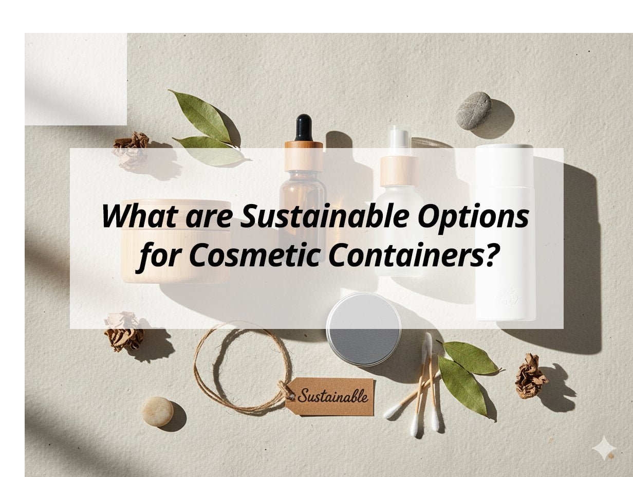 ![Sustainable options for cosmetic containers](https://jccosmopack.com/wp-content/uploads/2025/12/What-are-Sustainable-Options-for-Cosmetic-Containers.jpg "Sustainable Cosmetic Containers")