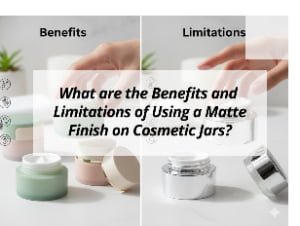 ![Matte finish on cosmetic jars](https://jccosmopack.com/wp-content/uploads/2025/12/What-are-the-Benefits-and-Limitations-of-Using-a-Matte-Finish-on-Cosmetic-Jars.jpg "Matte Finish Benefits")