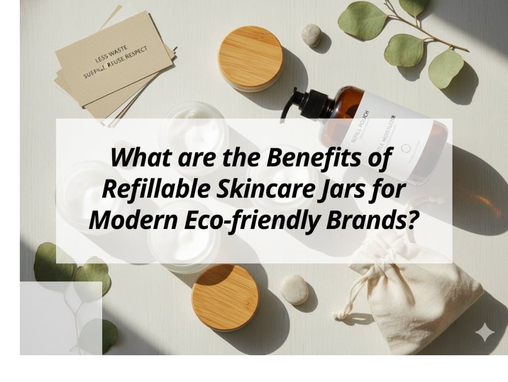 ![Refillable skincare jar benefits](https://jccosmopack.com/wp-content/uploads/2025/12/What-are-the-Benefits-of-Refillable-Skincare-Jars-for-Modern-Eco-friendly-Brands.jpg "Eco-friendly Skincare Jars")