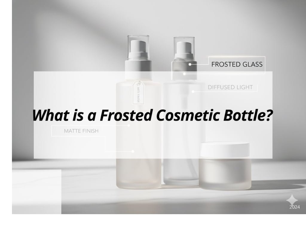 ![Characteristics of frosted cosmetic bottles](https://jccosmopack.com/wp-content/uploads/2025/12/What-is-a-Frosted-Cosmetic-Bottle.jpg "Frosted Bottle Features")