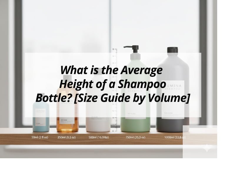 What is the Average Height of a Shampoo Bottle? [Size Guide by Volume]