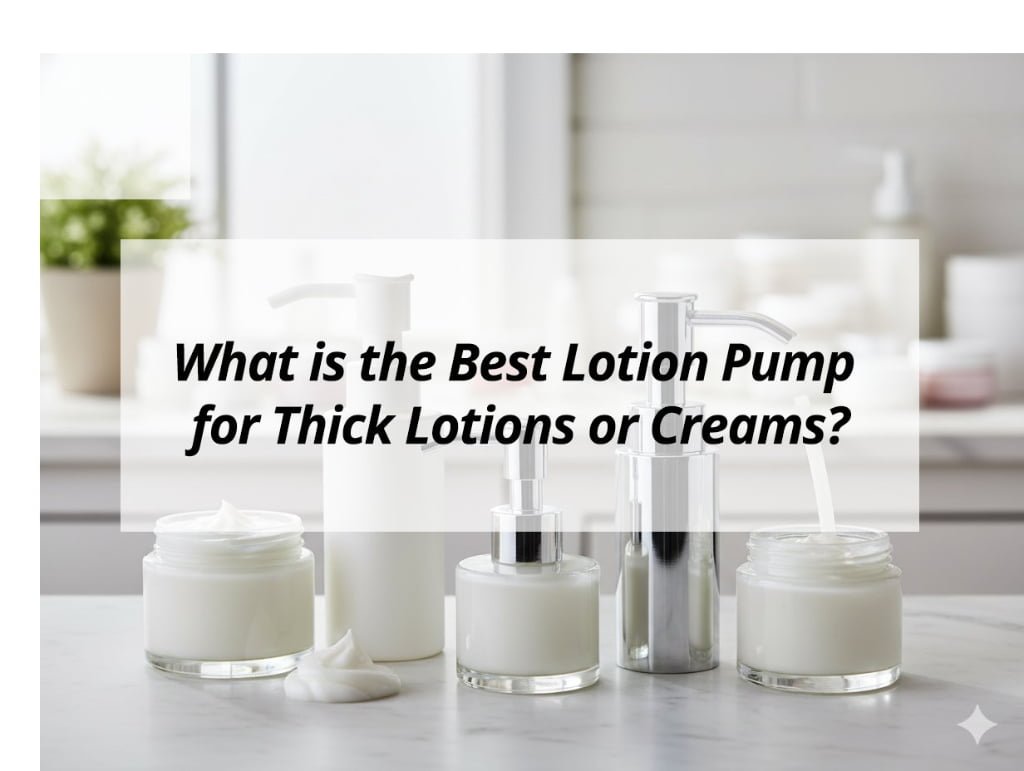 ![Best lotion pump for thick lotions or creams](https://jccosmopack.com/wp-content/uploads/2025/12/What-is-the-Best-Lotion-Pump-for-Thick-Lotions-or-Creams.jpg "Best Lotion Pump")