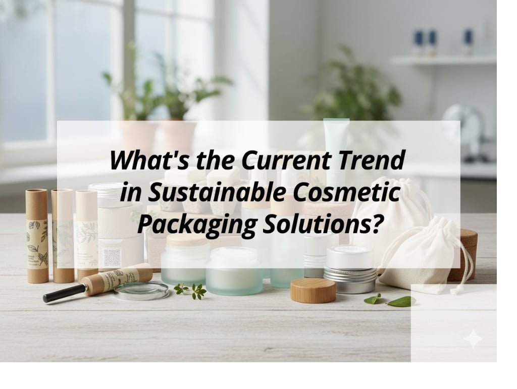 ![Current trend in sustainable cosmetic packaging](https://jccosmopack.com/wp-content/uploads/2025/12/Whats-the-Current-Trend-in-Sustainable-Cosmetic-Packaging-Solutions.jpg "Sustainable Packaging Trends")