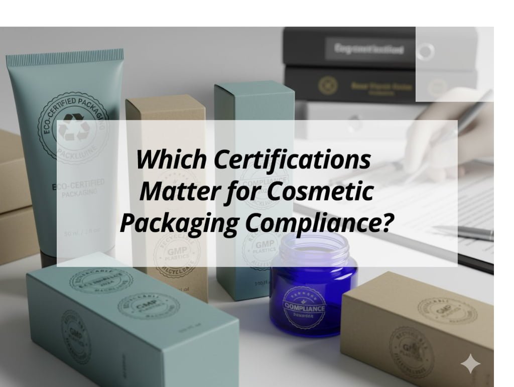 ![Important certifications for cosmetic packaging compliance](https://jccosmopack.com/wp-content/uploads/2025/12/Which-Certifications-Matter-for-Cosmetic-Packaging-Compliance.jpg "Packaging Compliance")