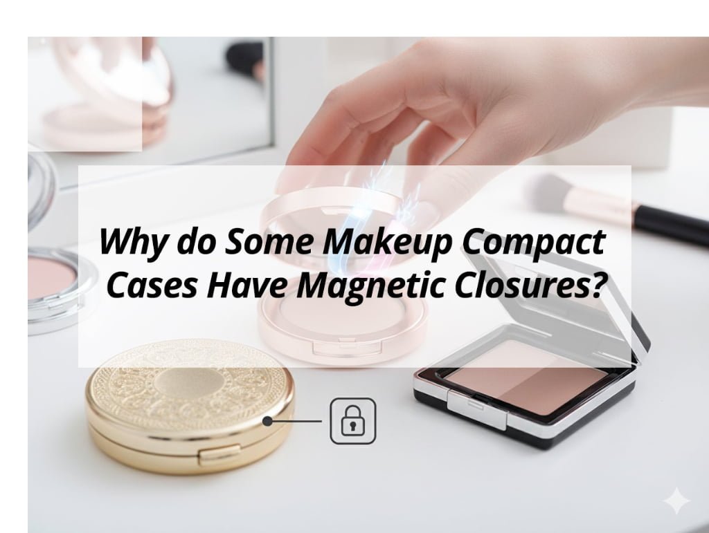 ![Magnetic closures on makeup cases](https://jccosmopack.com/wp-content/uploads/2025/12/Why-do-Some-Makeup-Compact-Cases-Have-Magnetic-Closures.jpg "Magnetic Closure Cases")