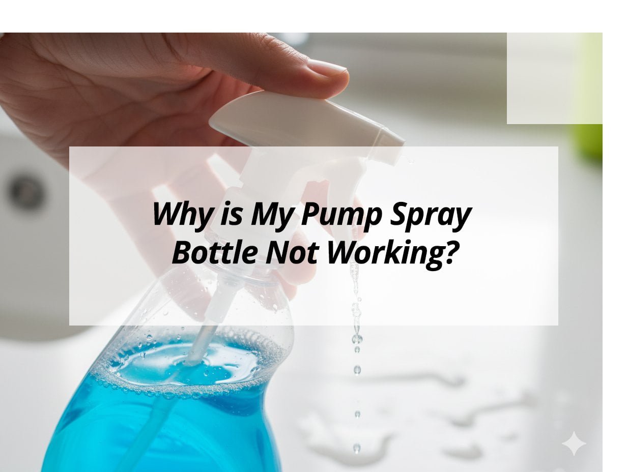 ![Troubleshooting pump spray bottle issues](https://jccosmopack.com/wp-content/uploads/2025/12/Why-is-My-Pump-Spray-Bottle-Not-Working.jpg "Pump Spray Troubleshooting")