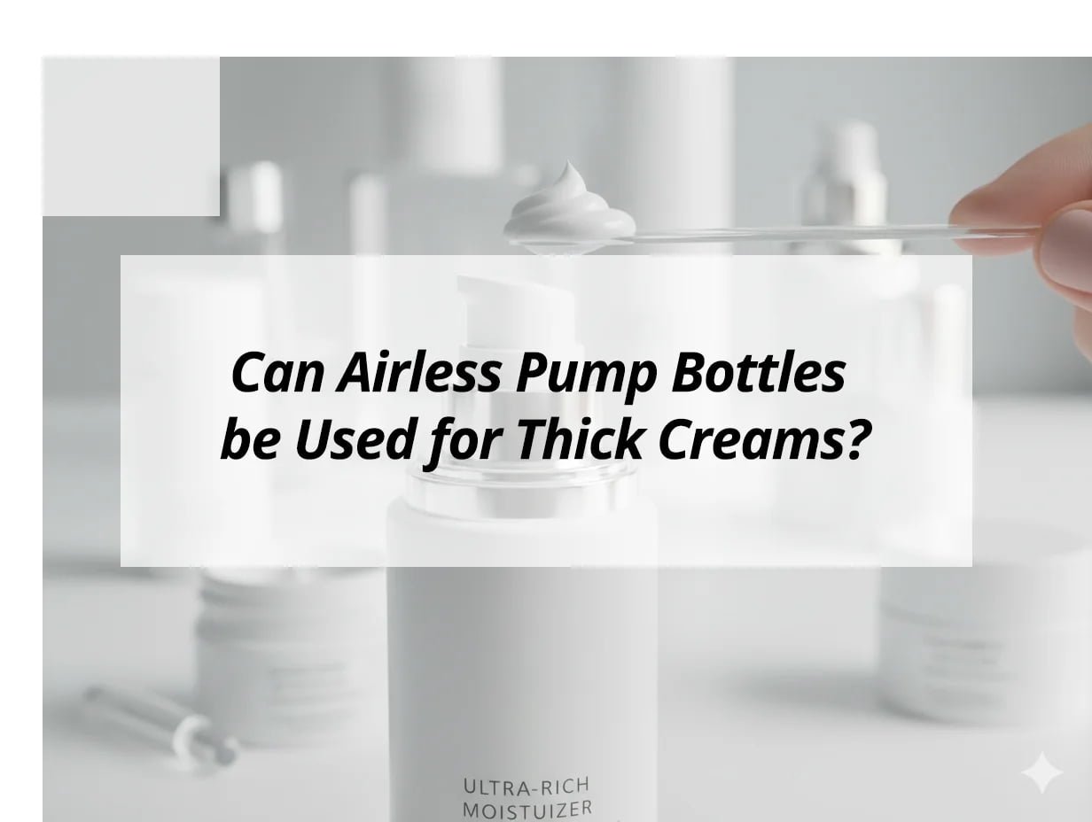 Can Airless Pump Bottles be Used for Thick Creams?