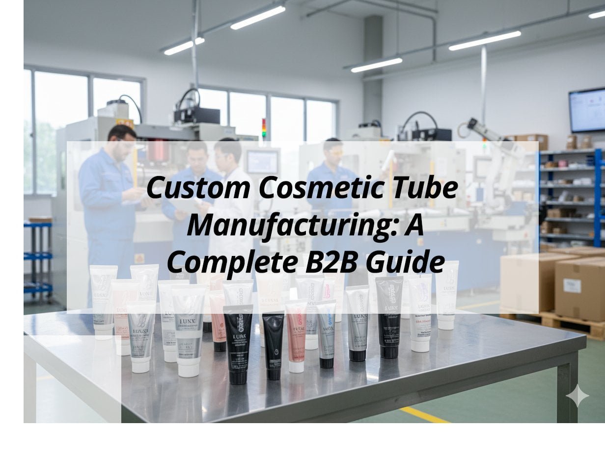 ![Comprehensive B2B guide to custom cosmetic tube manufacturing](https://jccosmopack.com/wp-content/uploads/2026/01/Custom-Cosmetic-Tube-Manufacturing-A-Complete-B2B-Guide.jpg "Cosmetic Tube Manufacturing Guide")