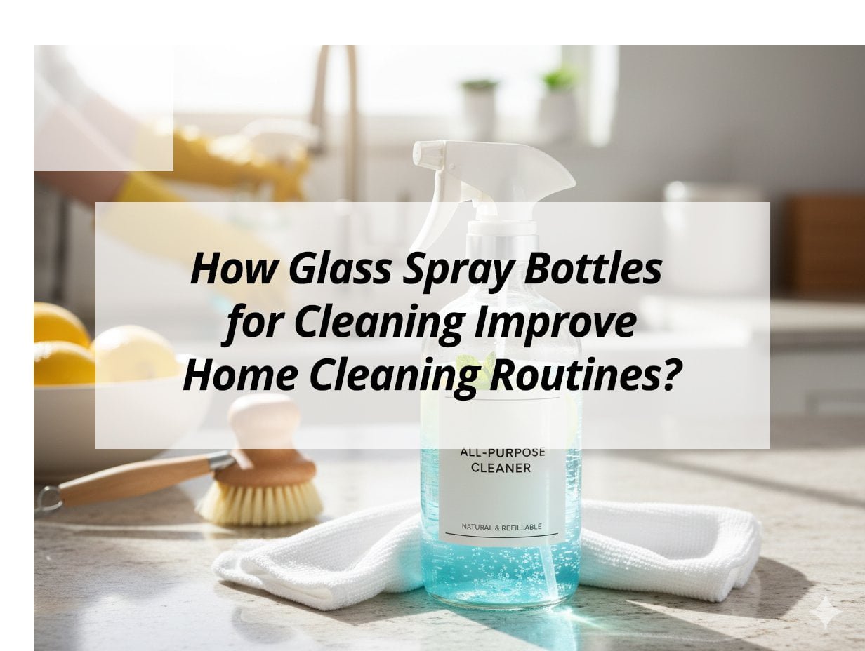 ![Glass spray bottles enhance home cleaning routines](https://jccosmopack.com/wp-content/uploads/2026/01/How-Glass-Spray-Bottles-for-Cleaning-Improve-Home-Cleaning-Routines.jpg "Glass Spray Bottles Benefits")
