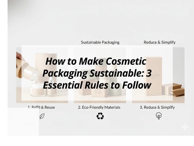 How to Make Cosmetic Packaging Sustainable: 3 Essential Rules to Follow