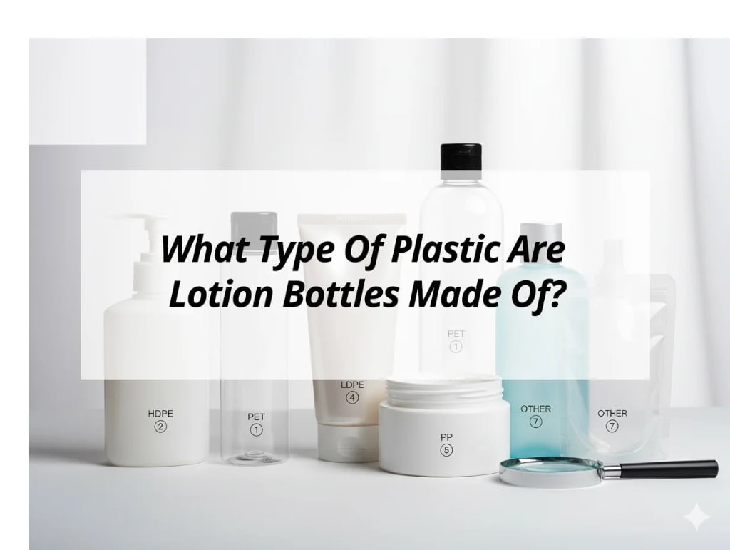 ![Types of plastic used in lotion bottles](https://jccosmopack.com/wp-content/uploads/2026/01/What-Type-Of-Plastic-Are-Lotion-Bottles-Made-Of.jpg "Lotion Bottle Plastics")
