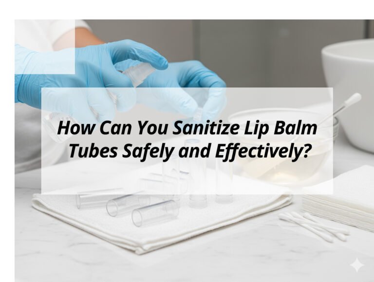 How Can You Sanitize Lip Balm Tubes Safely and Effectively?