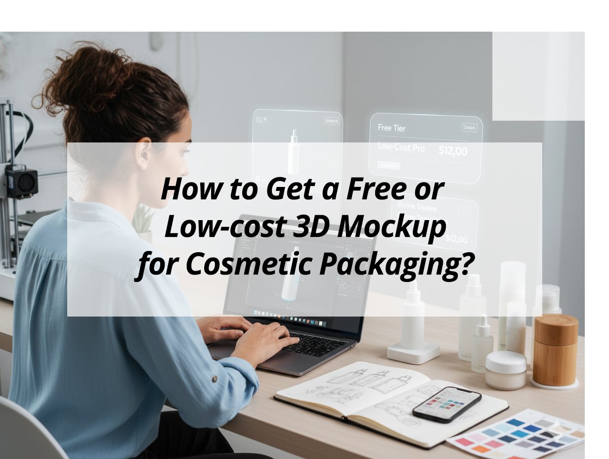 How to Get a Free or Low-cost 3D Mockup for Cosmetic Packaging?