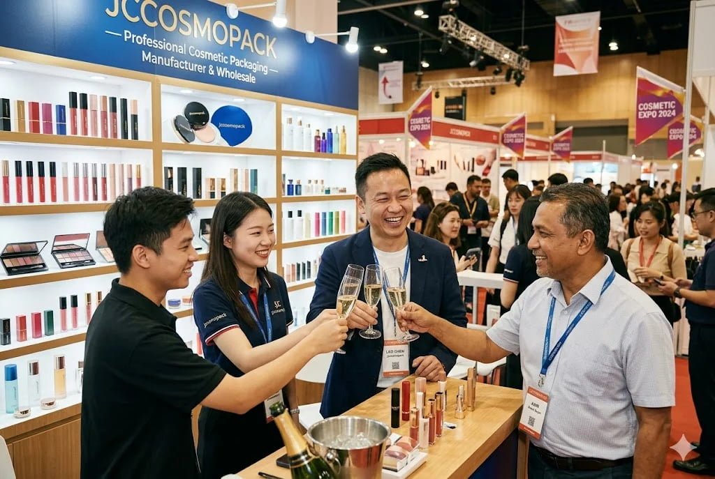 Team photo with visiting customers