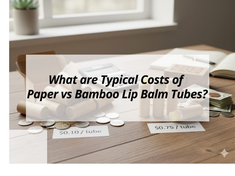 What are Typical Costs of Paper vs Bamboo Lip Balm Tubes?