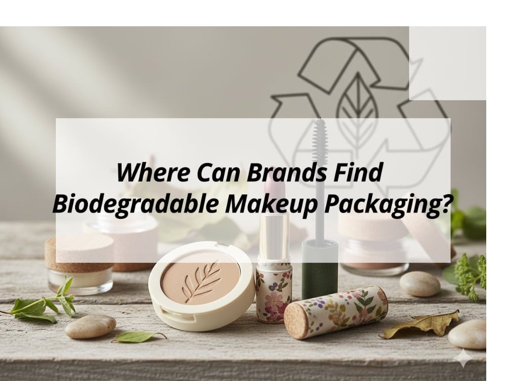 ![Finding biodegradable makeup packaging for brands](https://jccosmopack.com/wp-content/uploads/2026/03/Where-Can-Brands-Find-Biodegradable-Makeup-Packaging.jpg "Biodegradable Packaging for Brands")