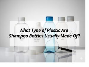 ![Common plastics used in manufacturing shampoo bottles explained](https://jccosmopack.com/wp-content/uploads/2026/04/What-Type-of-Plastic-Are-Shampoo-Bottles-Usually-Made-Of.jpg "Types of Plastic for Shampoo Bottles")