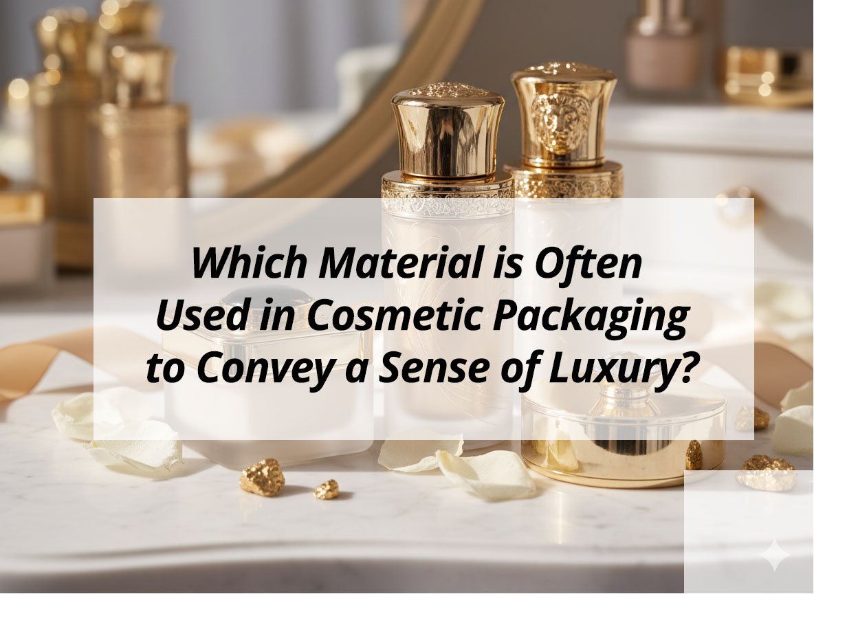 Which Material is Often Used in Cosmetic Packaging to Convey a Sense of Luxury?